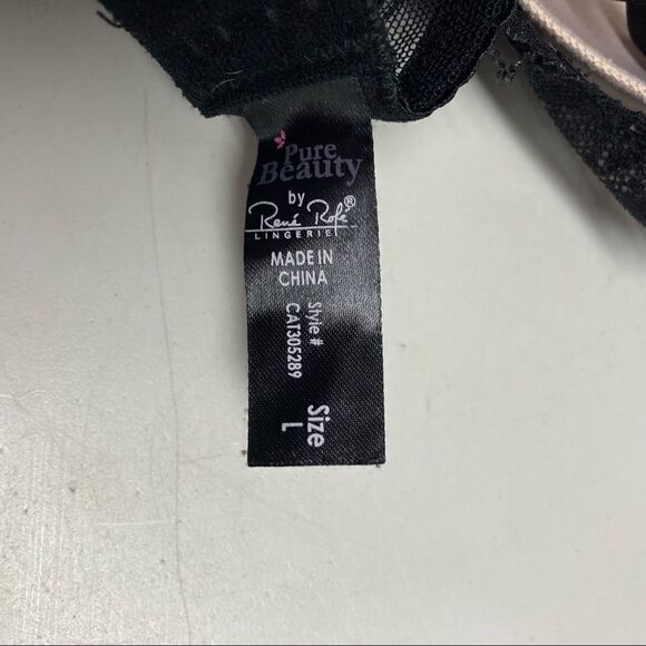 PURE BEAUTY By Rene’ Rofe’ Lingerie Style CAT305289 Black Size Large - Picture 10 of 10